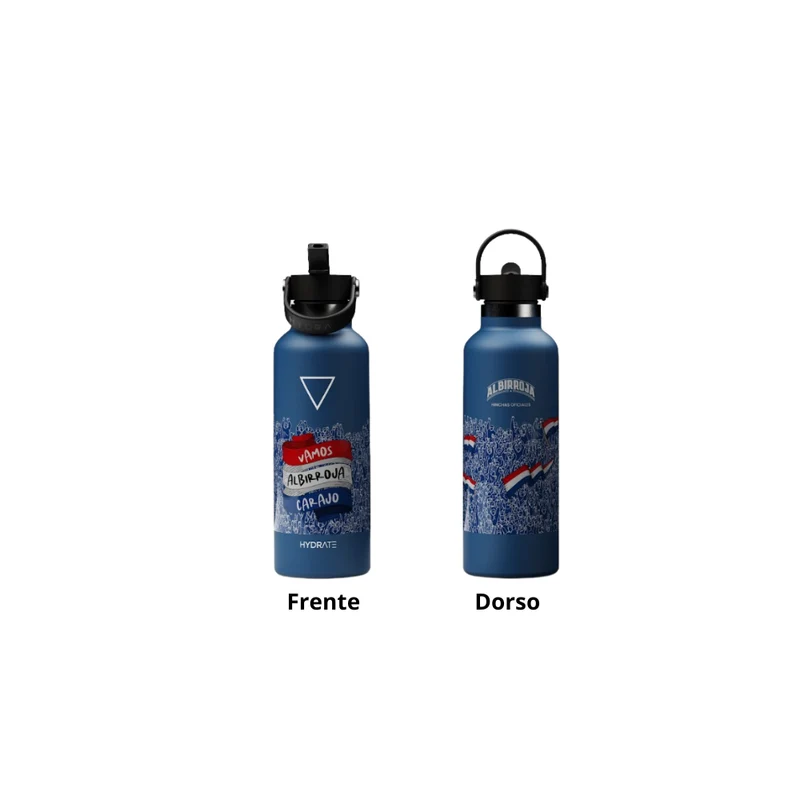 TERMO 620 ML EDICION ALBIRROJA AZUL