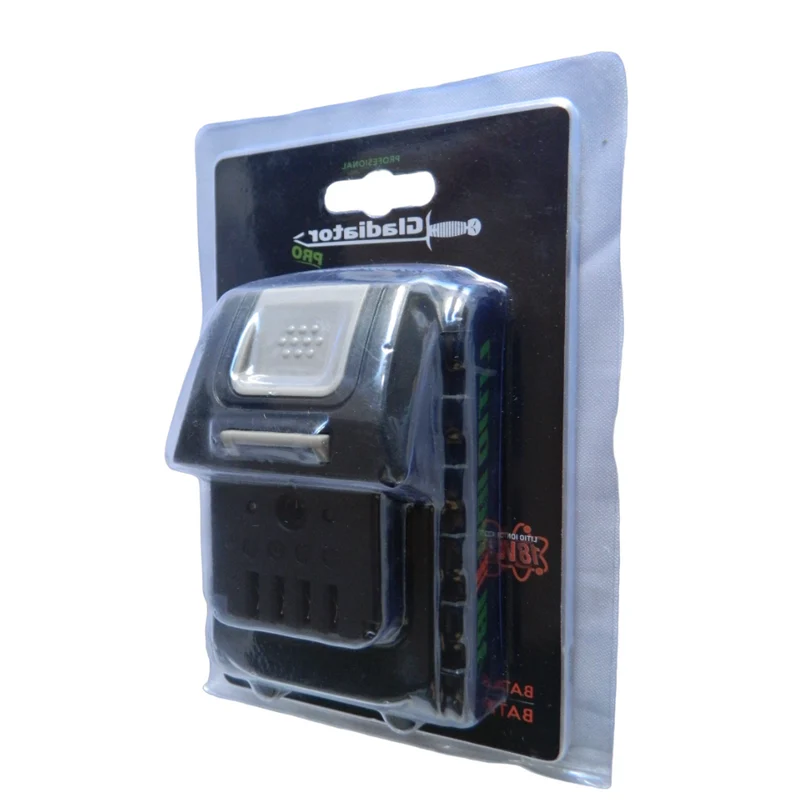 BATERÍA RECARGABLE GLADIATOR 18V 2A, LITIO