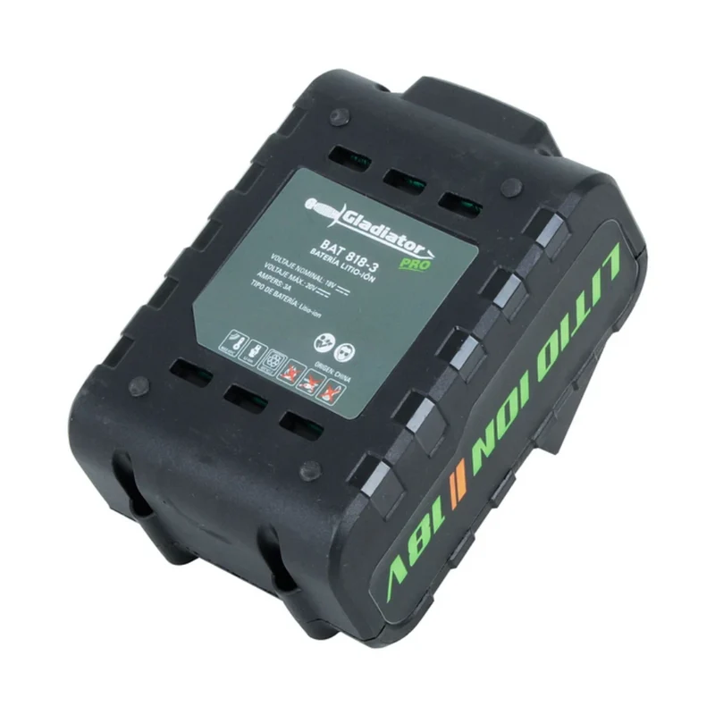 BATERÍA RECARGABLE GLADIATOR 18V 3A, LITIO