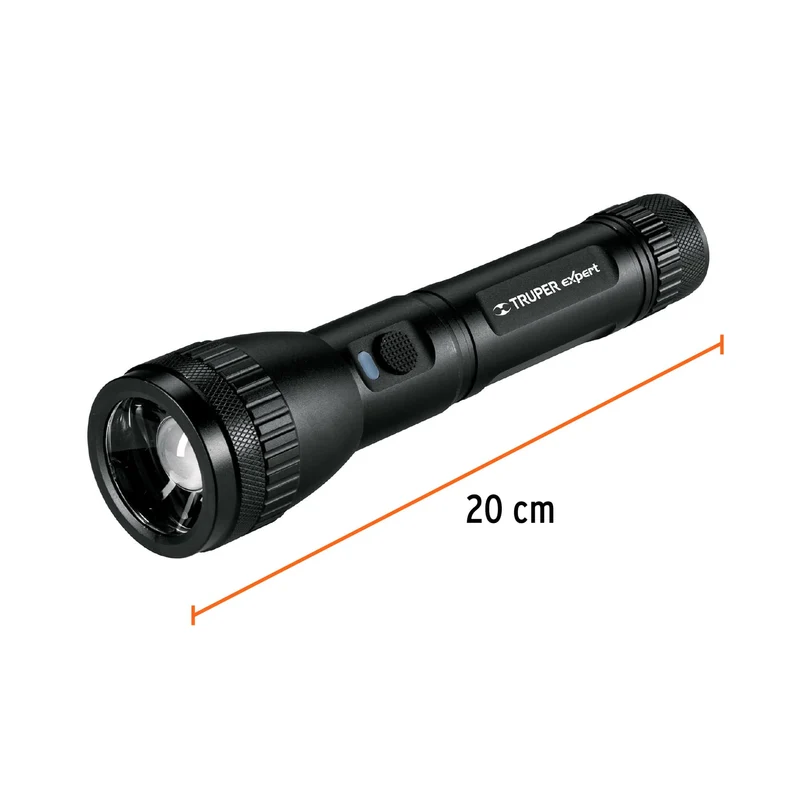 LINTERNA LED DE ALUMINIO TRUPER 670 LM, RECARGABLE