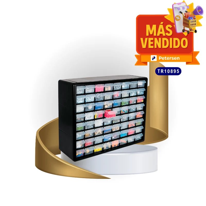 ORGANIZADOR TRUPER CON 64 GAVETAS
