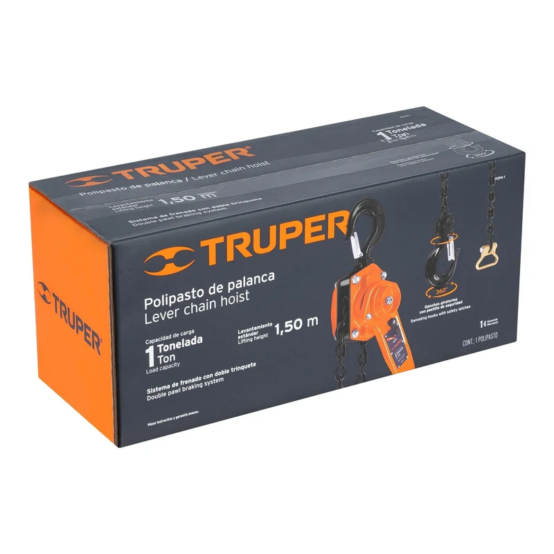 APAREJO DE PALANCA TRUPER DE 1 TONELADA
