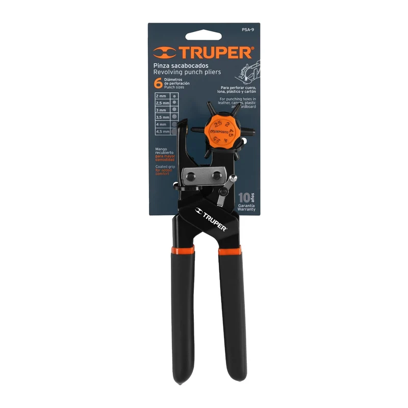 PINZA SACABOCADOS TRUPER DE 9" (23 CM), MANGO PVC