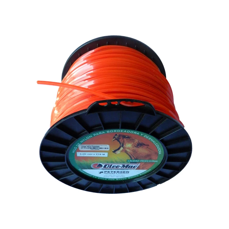 HILO DE NYLON CUADRADO OLEO MAC 3.00MM X 219M, ROLLO 2.2 KG