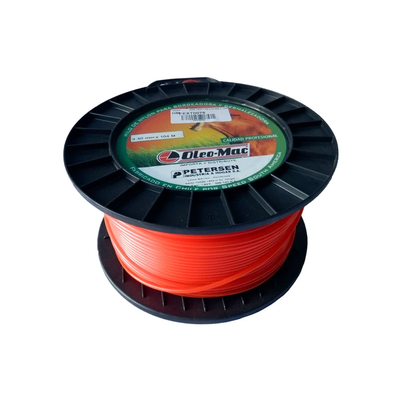 HILO DE NYLON REDONDO OLEO MAC 3.30MM X 104M, ROLLO 1 KG ALTA TECNOLOGÍA