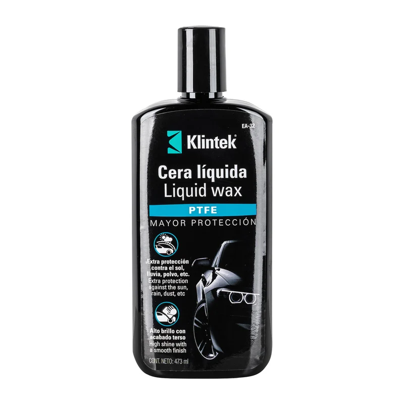 CERA LÍQUIDA PTFE PARA AUTO KLINTEK, 473 ML