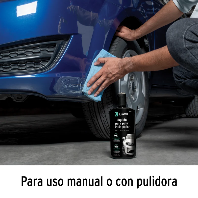 CERA LÍQUIDA DE SILICÓN PARA AUTO KLINTEK, 473 ML