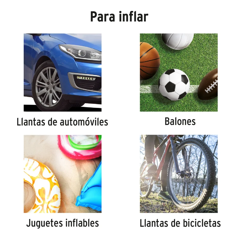 COMPRESOR DE AIRE TRUPER 12V PARA AUTO, PORTÁTIL