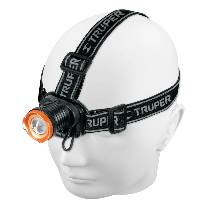 LINTERNA DE MINERO RECARGABLE TRUPER, 80 LÚMENES DE 1 LED