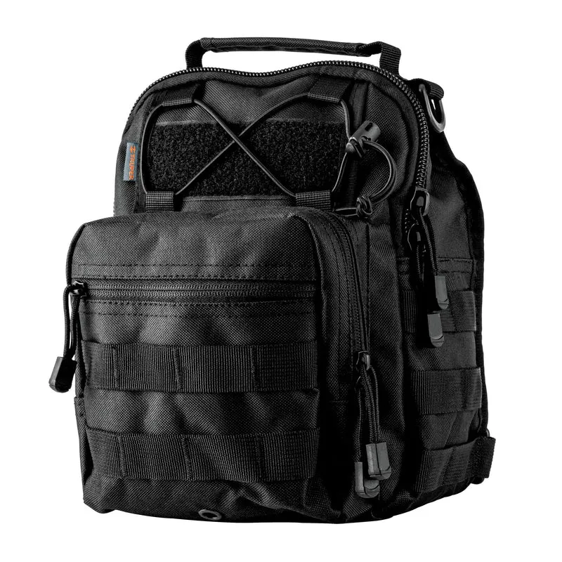 MOCHILA TÁCTICA NEGRA DE HOMBRO, TRUPER