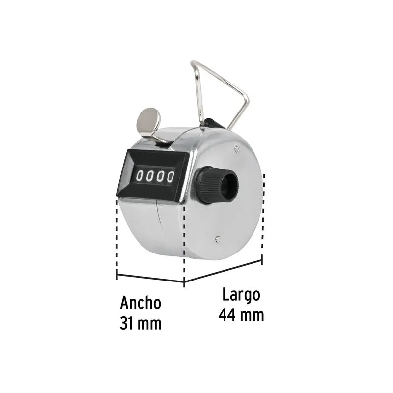 CONTADOR MANUAL DE 4 DÍGITOS, PRETUL