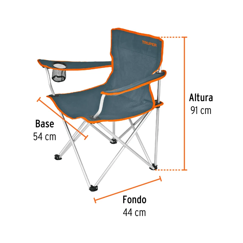 SILLA PLEGABLE 30", TRUPER
