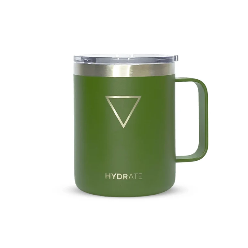 TAZA HYDRATE 355 ML, VERDE MILITAR