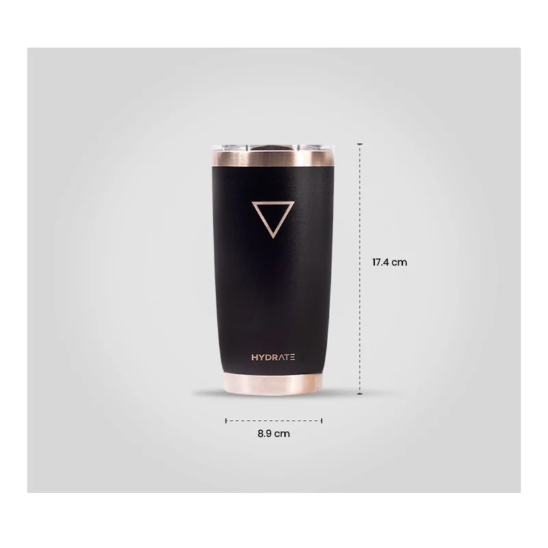 VASO HYDRATE 591 ML, NEGRO
