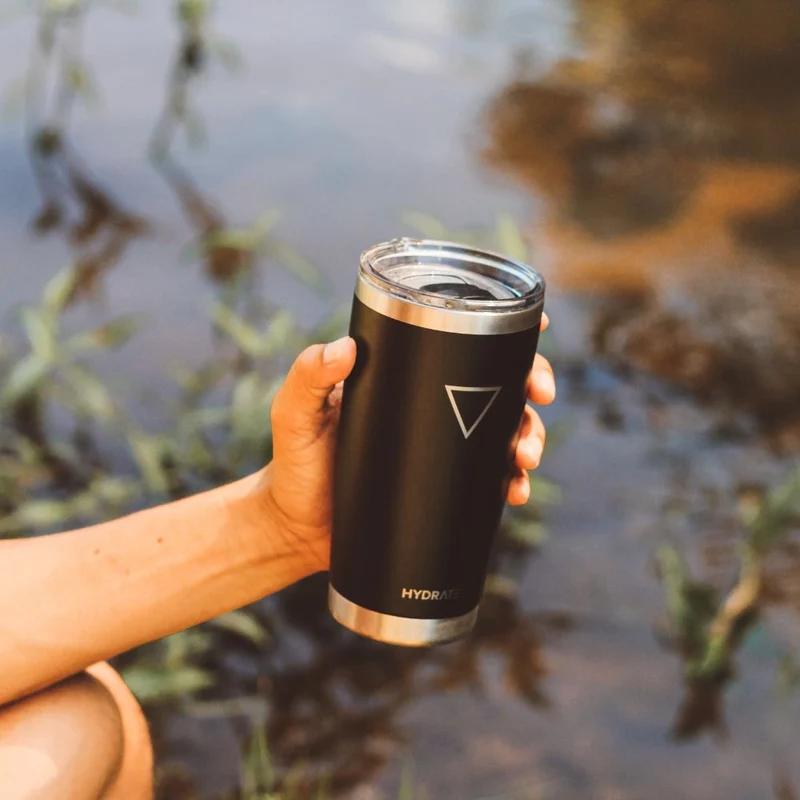VASO HYDRATE 591 ML, NEGRO