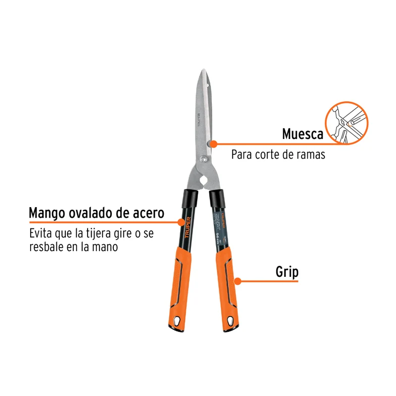 TIJERA P/PODA 10" 2 MANOS TUBULAR LIGERA