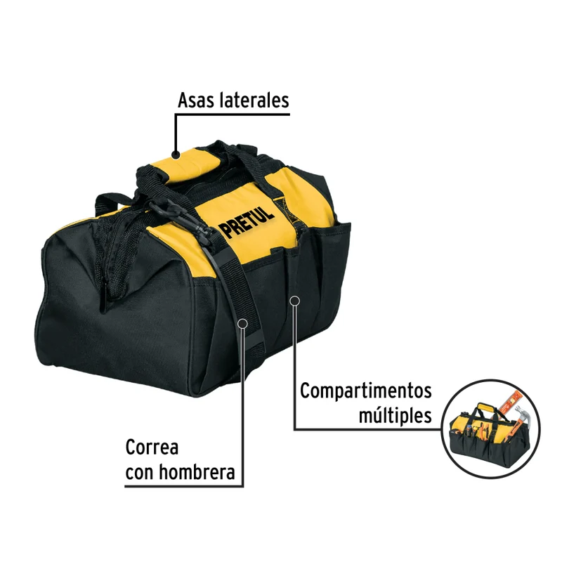 MALETA PORTAHERR. 14", PRETUL