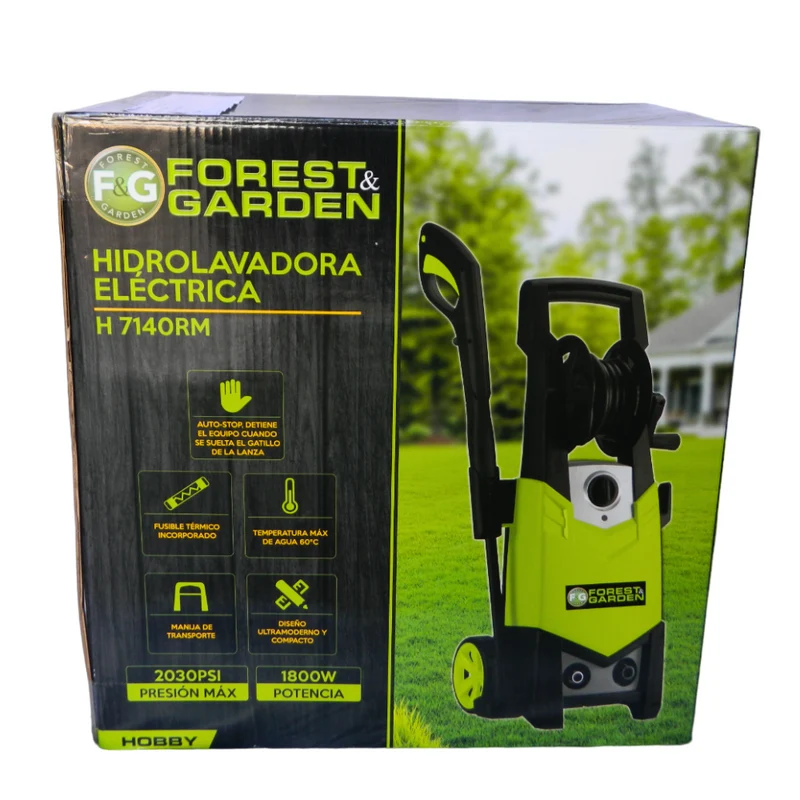 HIDROLAVADORA ELÉCTRICA FOREST & GARDEN 1800W