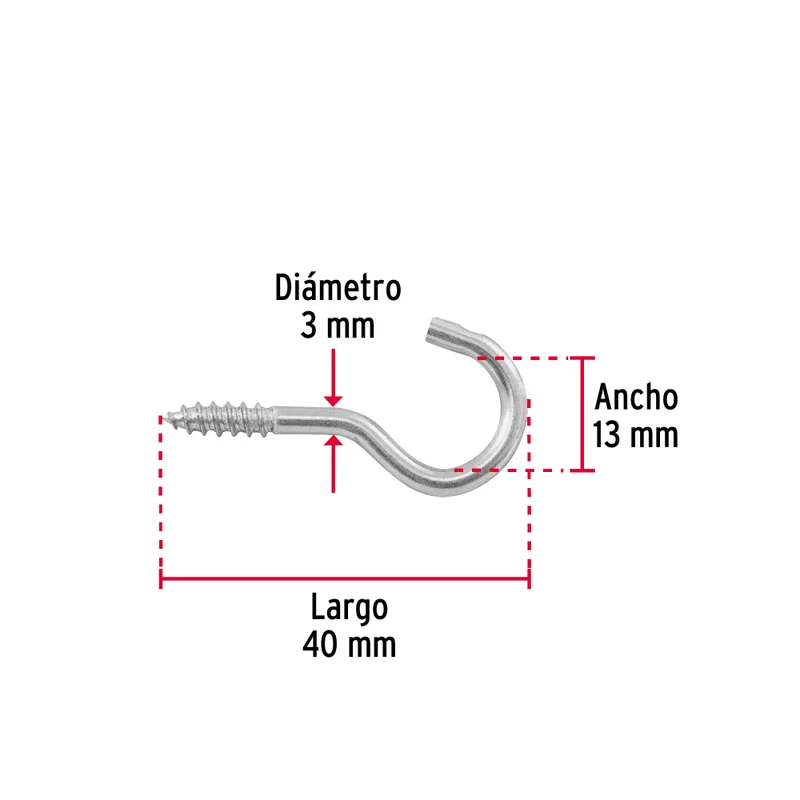 BLISTER CON 10 ARMELLAS ABIERTAS DE 18 X 50, FIERO