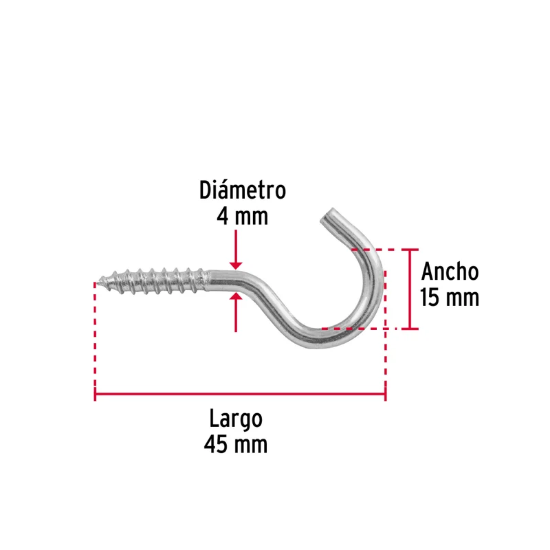 BLISTER CON 6 ARMELLAS ABIERTAS DE 20 X 70, FIERO