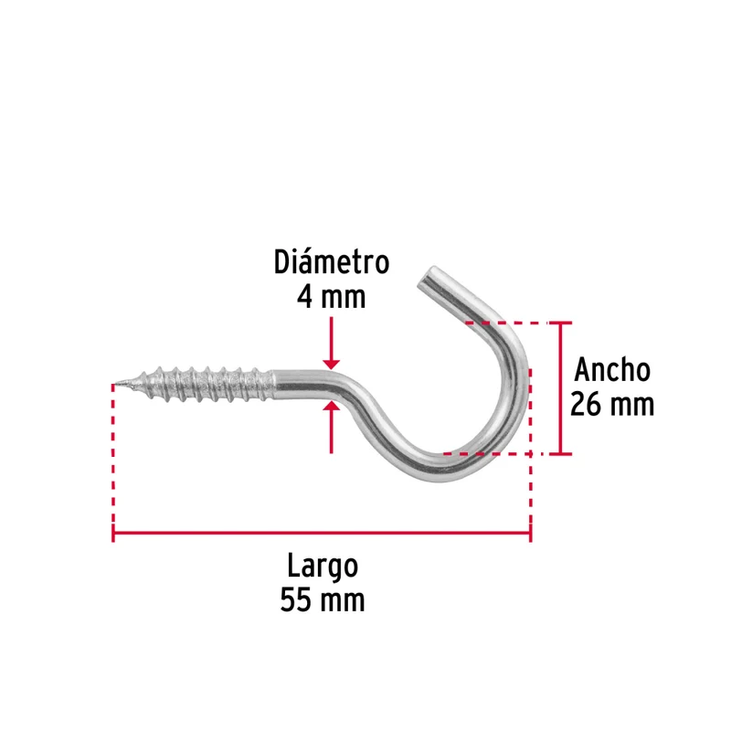 BLISTER CON 4 ARMELLAS ABIERTAS DE 21 X 80, FIERO