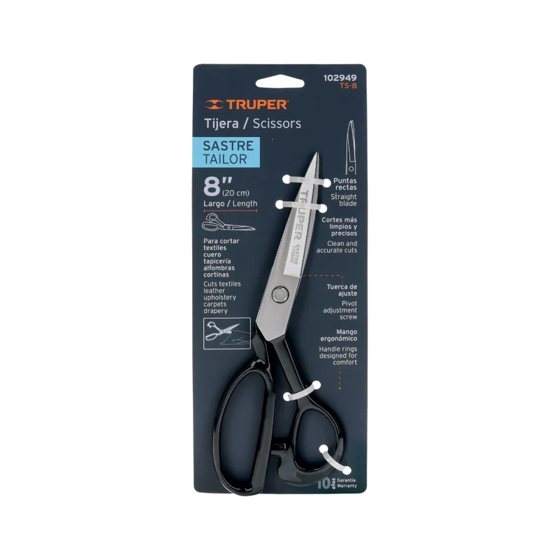 TIJERA 8" P/ SASTRE, TRUPER