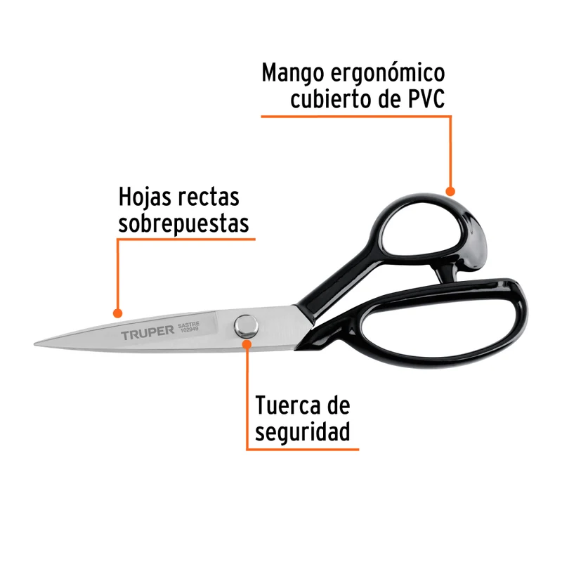 TIJERA 8" P/ SASTRE, TRUPER