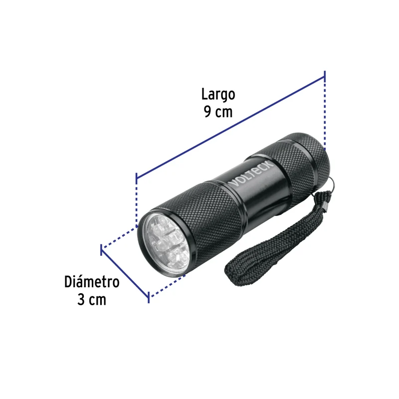 LINTERNA LED CON LUZ ULTRAVIOLETA