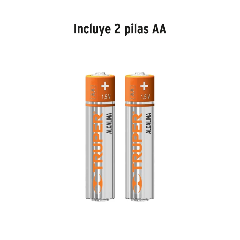 LINTERNA PLAST. 80 LM C/2 PILAS AA, TRUPER