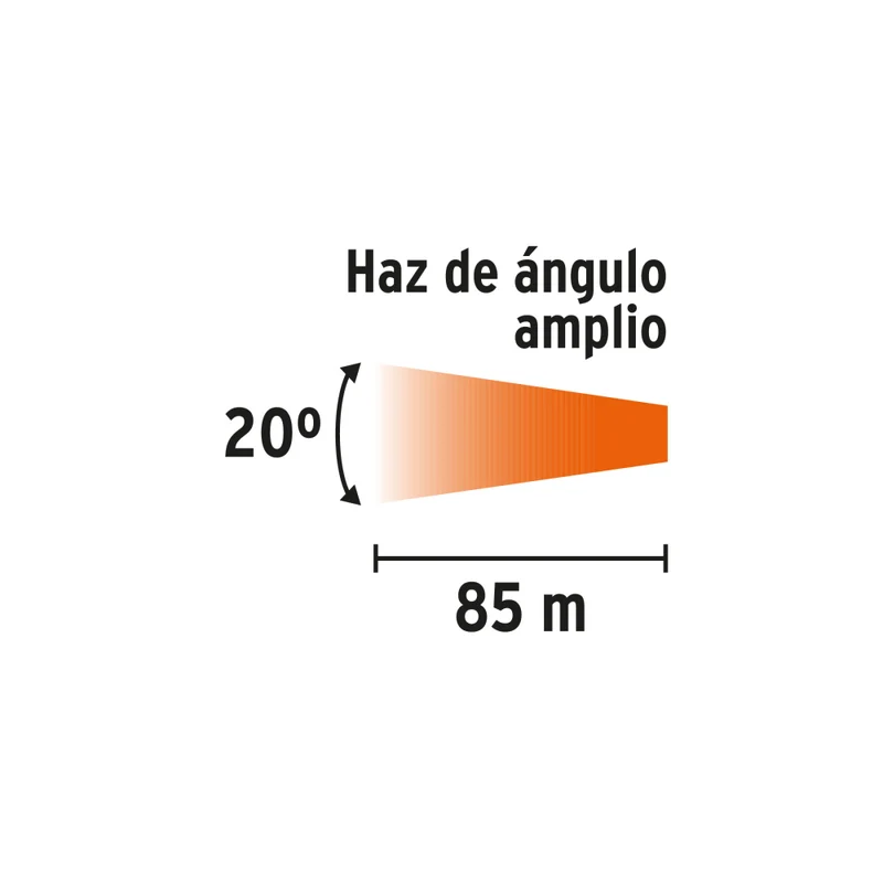 LINTERNA PLAST. 80 LM C/2 PILAS AA, TRUPER