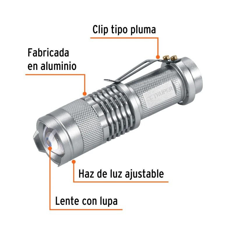LINTERNA ALUM. 1AA 40LM