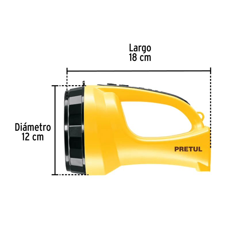 LINTERNA RECARGABLE 260LM, PRETUL