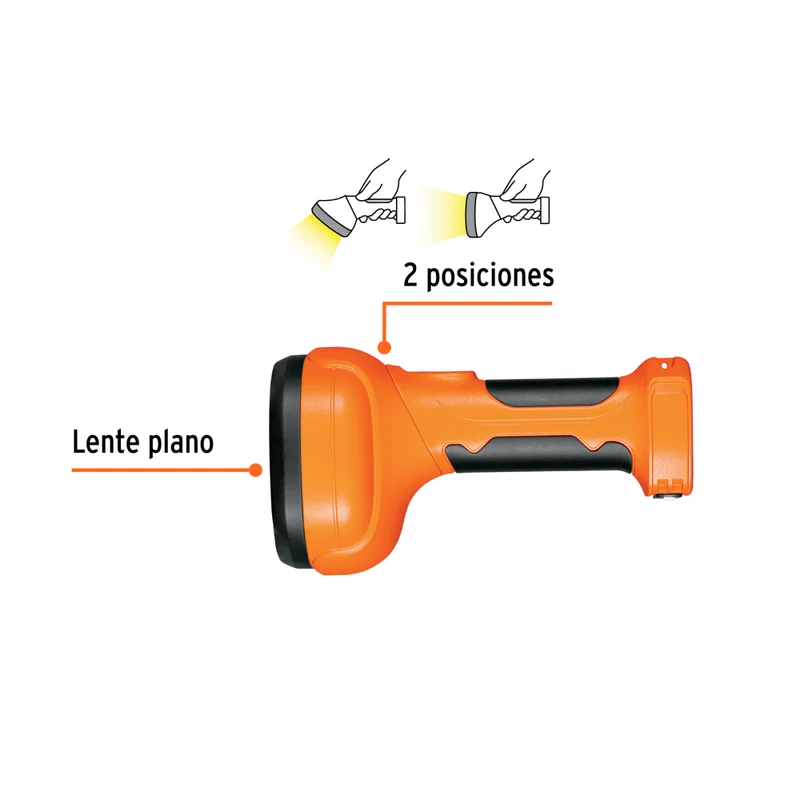 LINTERNA PLASTICA RECARG 300 LM