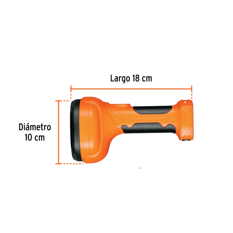 LINTERNA PLASTICA RECARG 300 LM