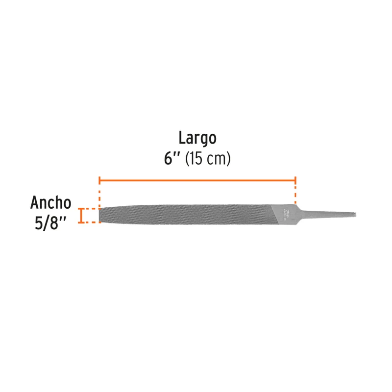 LIMA PLANA BASTARDA DE 6"
