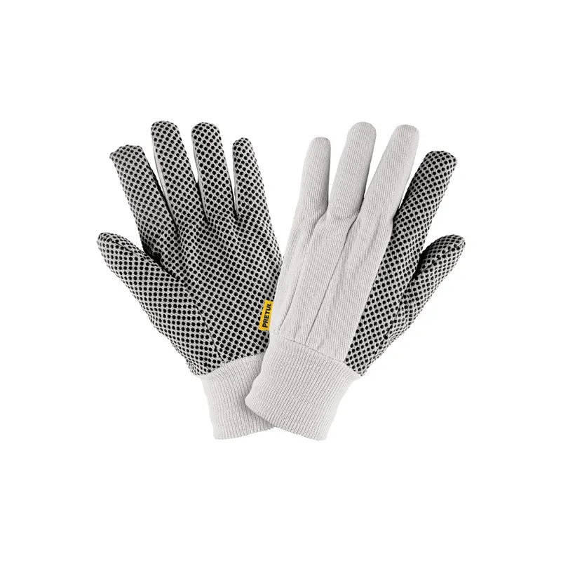 GUANTES DE ALGODON C/PUNTOS PVC PRETUL