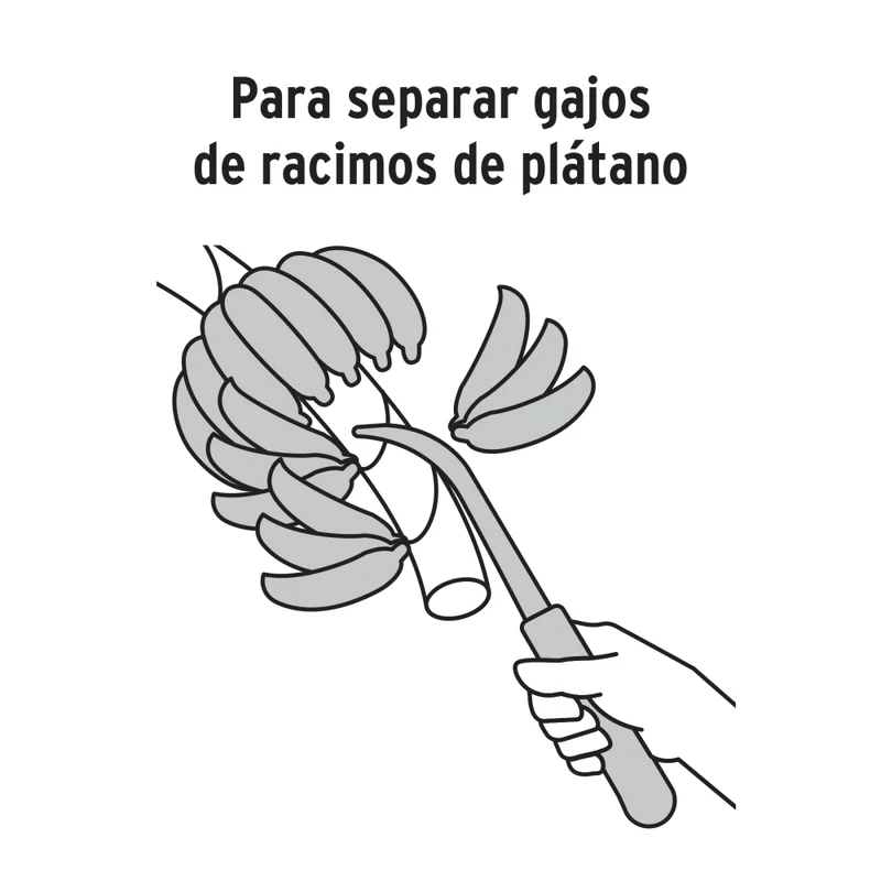 CUCHILLO BANANERO DE ACERO INOX