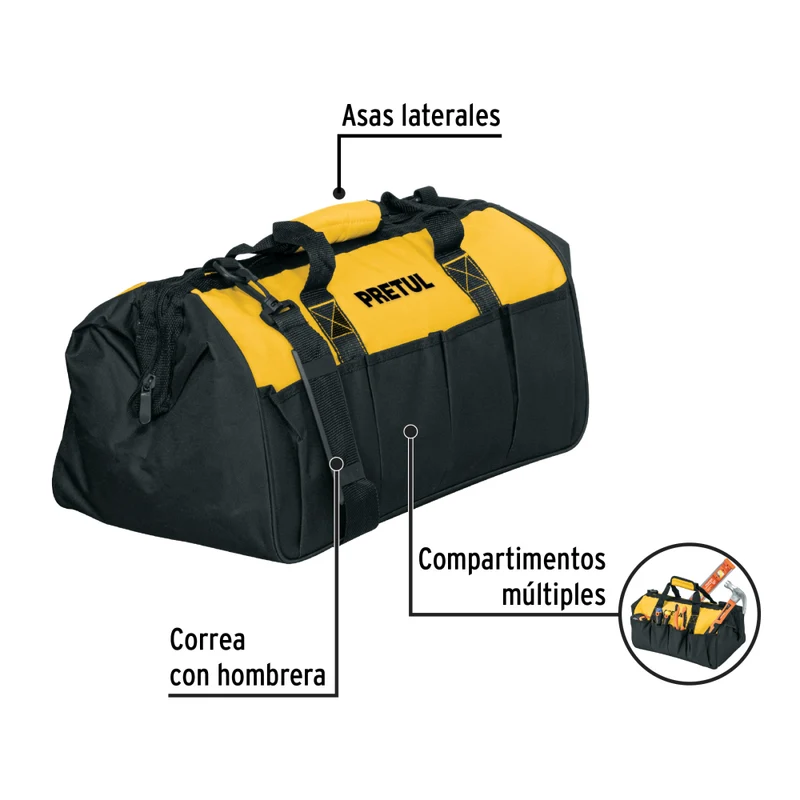 MALETA PORTAHERR. 18", PRETUL