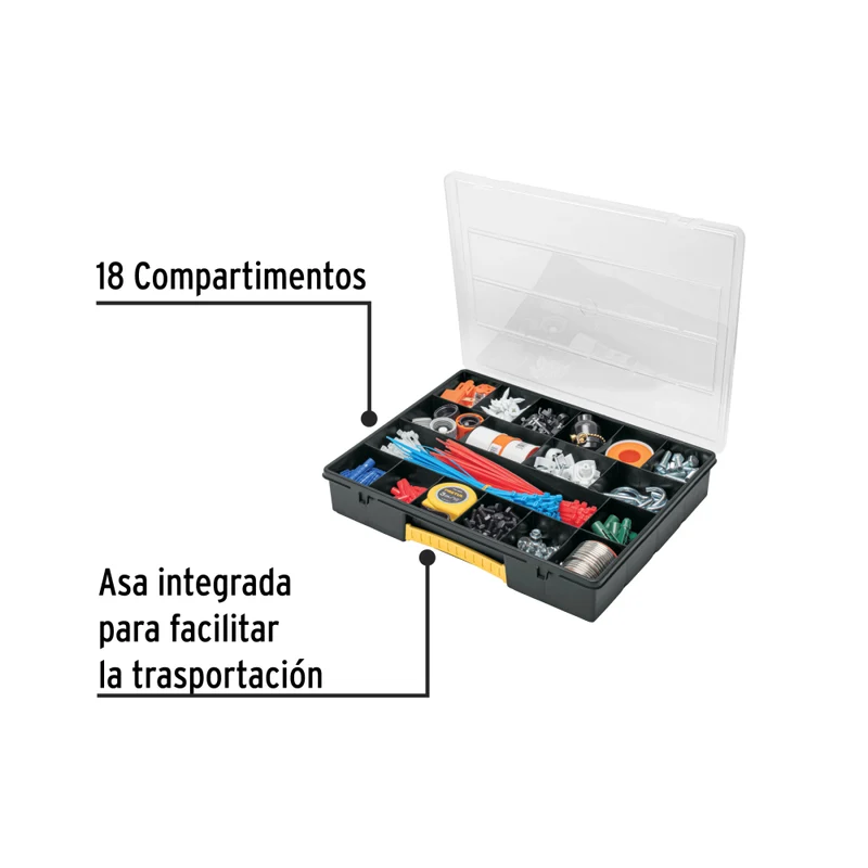 ORGANIZADOR 14" C/18 COMPARTIMENTOS