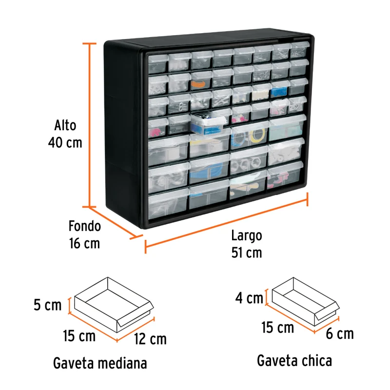 ORGANIZADOR DE 44 GAVETAS