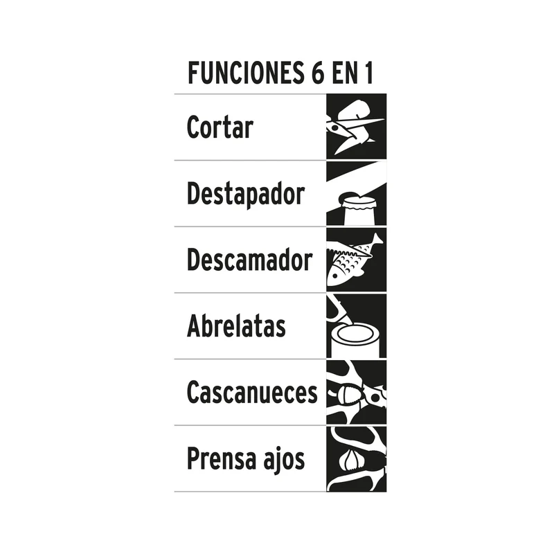 TIJERA 8" MULTIUSOS TRUPER, PARA COCINA