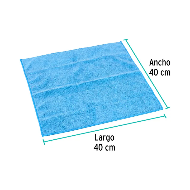 TOALLA DE MICROFIBRA DE 40 X 40 CM, KLINTEK