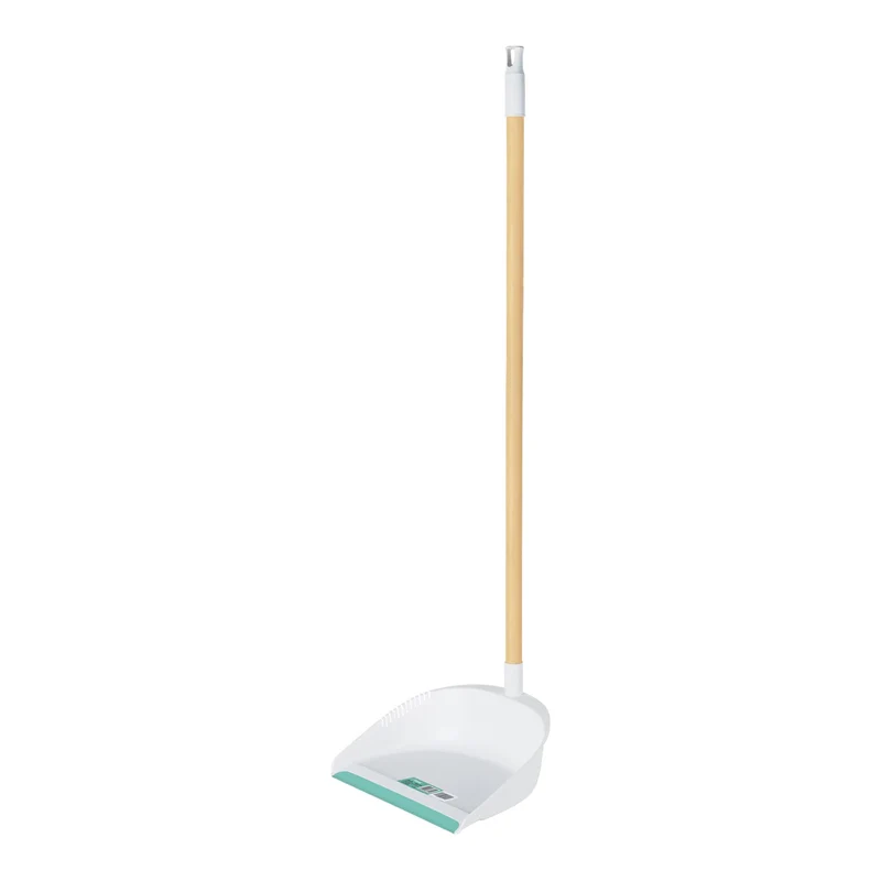 RECOGEDOR PLÁSTICO CON BASTÓN DE MADERA, KLINTEK