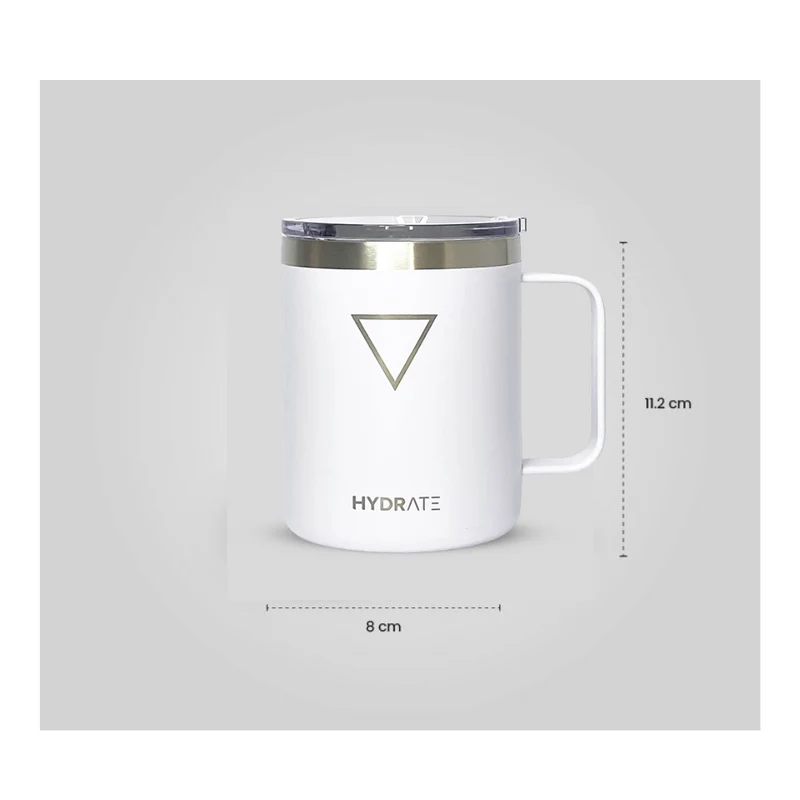 TAZA HYDRATE 355 ML, BLANCO