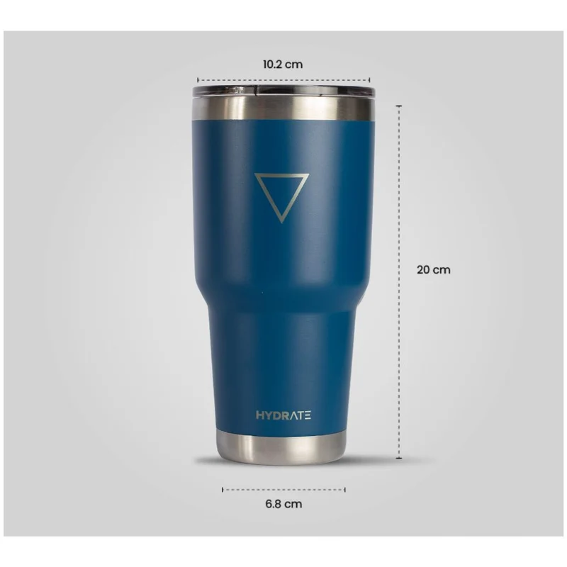 VASO HYDRATE DE 887 ML, AZUL