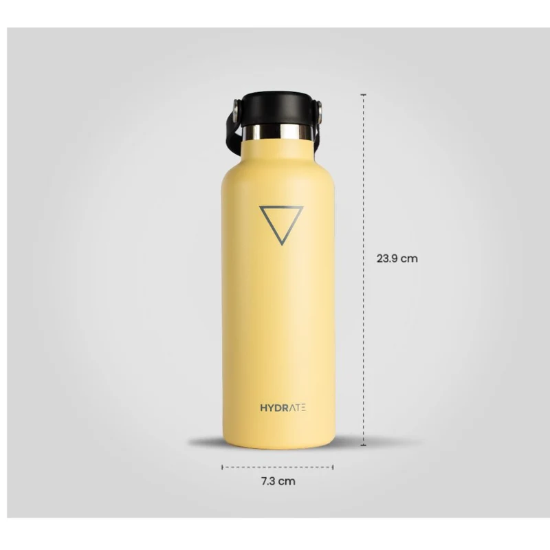 TERMO HYDRATE DE 621 ML, AMARILLO PASTEL
