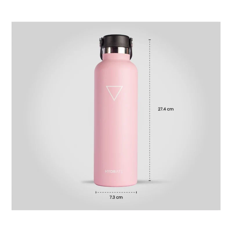 TERMO HYDRATE DE710 ML, ROSADO PASTEL