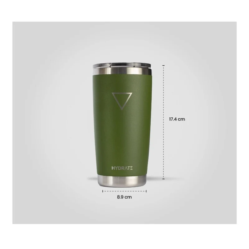 VASO HYDRATE 591 ML, VERDE MILITAR