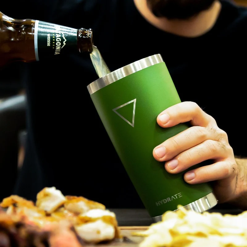 VASO HYDRATE 591 ML, VERDE MILITAR