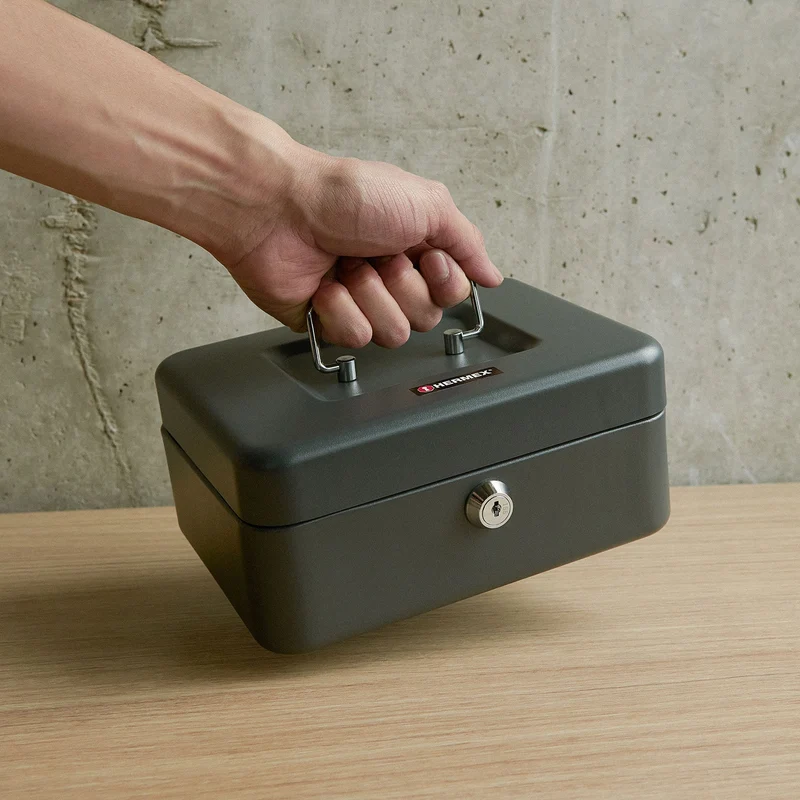 CAJA PARA DINERO HERMEX DE 20 CM